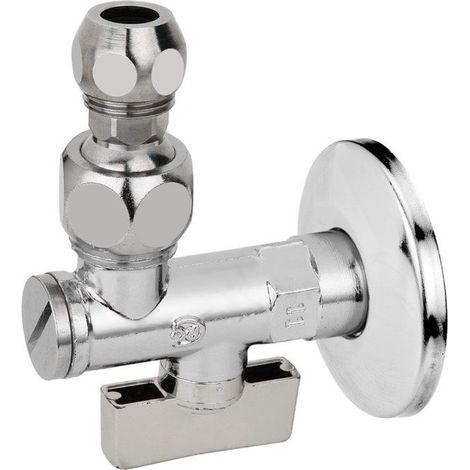 RUBINETTO SOTTOLAVABO A SFERA IN OTTONE CROMATO CON FILTRO E SNODO 1/2   VALVOSANITARIA BUGATTI S.P.A.