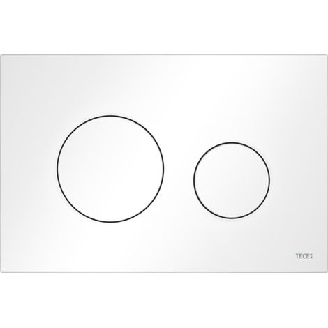 TECE TECEloop WC-Betätigungsplatte Kunststoff für Zweimengentechnik, weiß matt 9240926