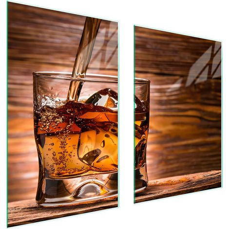 PIATTO PROTETTIVO DA CUCINA IN VETRO 65x52 WHISKY (1/5)