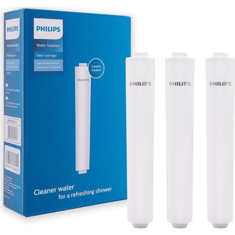 Philips AWP106, juego de 3 cartuchos para filtro de ducha AWP1705. (1/5)