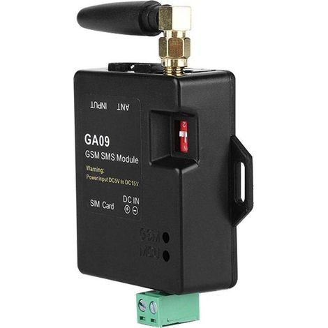 GSM Système d'Alarme sans Fil, Mini Antenne de Boîte d'Alarme GA09 Intelligent SMS Texte Appel Alarme Automatique pour Domicile, Usine Industriel, Entrepôt, Salle de Contrôle (1/5)