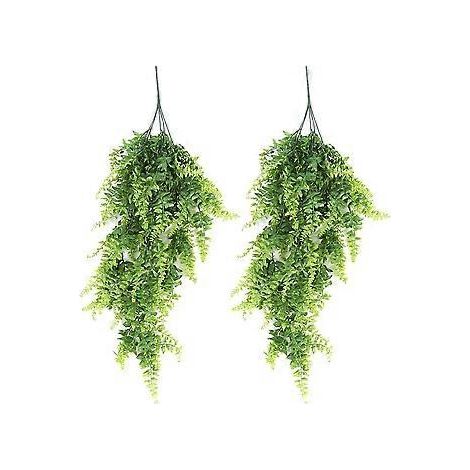 Elegante künstliche Pflanzen, naturgetreues Aussehen, künstliche Hängepflanzen für die Heimdekoration, UV-beständig, pflegeleicht, wasserdichtes Design (80 cm)