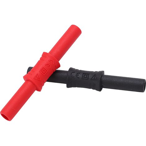 10 Ensembles Connecteur Banane Femelle-Femelle 4mm Isolé, Prolongateur et Adaptateur pour Câbles Électriques