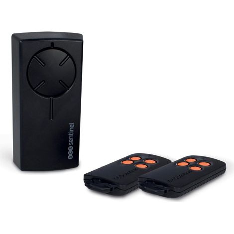 Kit récepteur radio universel SCS SENTINEL - 12/24V - Avec 2 télécommandes, boutons oranges - RadioGate Kit (1/5)