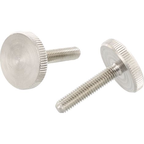 Rändelschrauben M5x10 - Rändelschraube niedrige Forme Form ideal zum Anziehen und Lösen mit der Hand, Edelstahl A1 - 25 Stück (1/3)