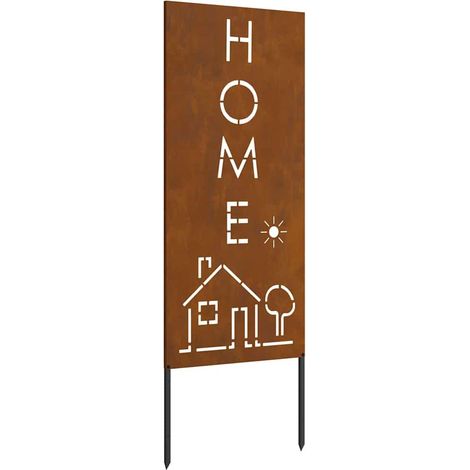 Écran de confidentialité de jardin Fretwork Rouillé 50 x 140 cm CFW524555 (1/5)