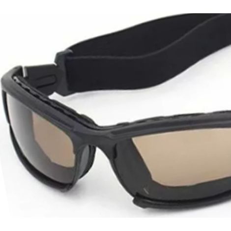 Lunettes de moto coupe-vent, résistantes aux chocs et aux UV, légères en polycarbonate. (1/5)