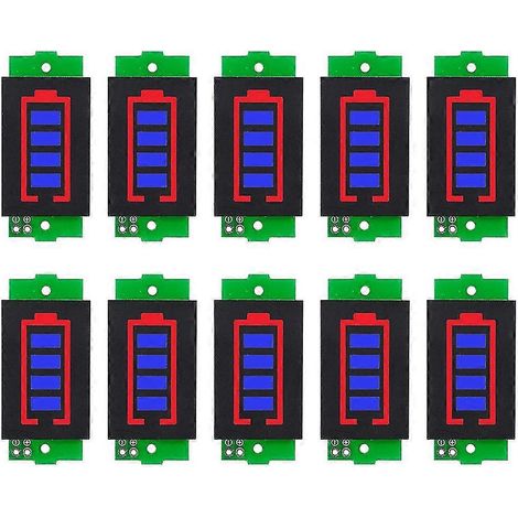1/2/3/4/6/7/8s Lithium-Batterie-Kraftstoffanzeige-Anzeigemodul, 3-saitige Lithium-Batterieanzeige (1/5)