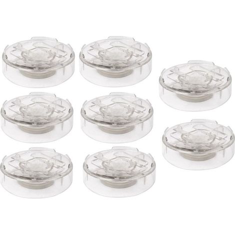 EASYCOMFORT 8 Pieds de Meuble Réhausseurs Transparents Ronds – Rehausseurs de Lit et Canapé Modulables pour Surélever vos Meubles (1/5)