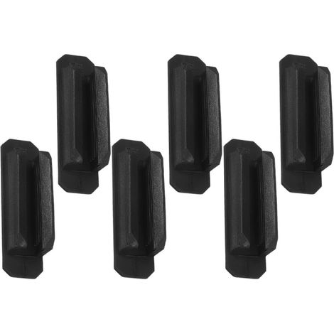 stylo autocollant en silicone noir lot de 6 clip pour stylo (1/5)