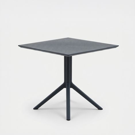 Tavolo quadrato per esterno e interno 80x80 cm Mazzara del Vallo - Antracite (1/3)