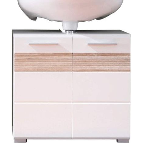 trendteam smart living Mobili, Derivato del Legno, Bianco, 60 x 56 x 34 cm (1/2)