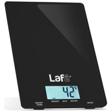 Balance De Cuisine Électronique - Plate-Forme Verre 22x15 Cm - Précision 1 G - Plage 0 À 5 Kg - Écran LCD - Fonction Tare Et Conversion Unités - 1 Pièce