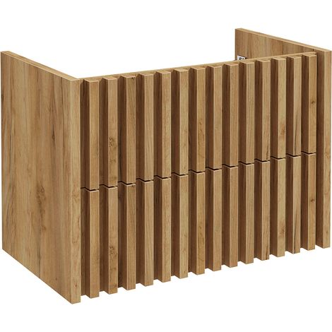 Waschbeckenunterschrank 80 cm Eiche DESIO-107 (1/4)