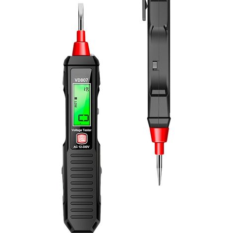 Voltímetro y comprobador de voltaje  Probador de circuitos inteligente, comprobador de voltaje reactivo de 0-300 V CA para circuitos y voltajes automotrices y domésticos. (1/4)