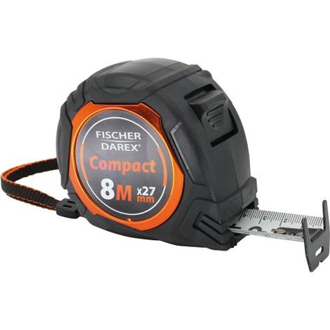FISCHER DAREX - Mètre ruban compact pro 8 m x 27 mm