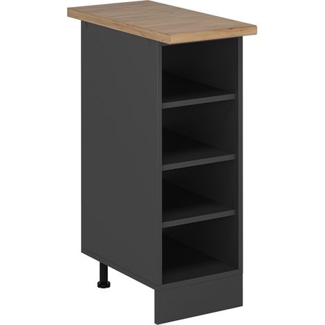 Estante de cocina R-Line, Antracita, 30 cm , ET Roble, Vicco