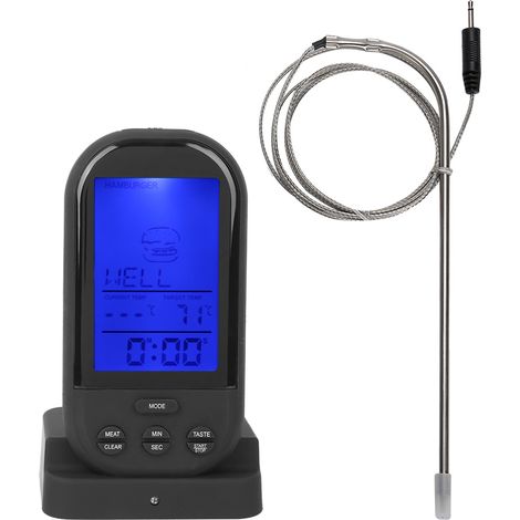 Thermomètre à Viande sans Fil Numérique pour Cuisson au Four et Barbecue (1/5)