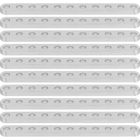 Équerre de fixation droite en acier inoxydable pour meubles et accessoires de quincaillerie, plaque de renfort de connexion 3102‑0011‑0088 (1/5)