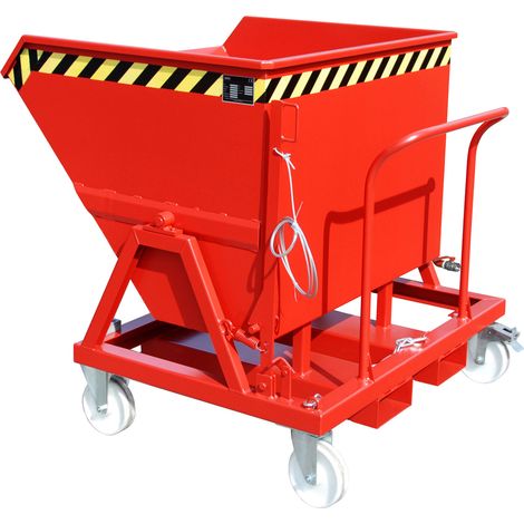 Bauer Späne-Kippmulde SKS 550, lackiert, Feuerrot