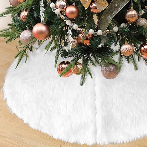 TolleTour Jupe pour sapin de Noël 78 cm, tapis décoratif réutilisable pour salon, hôtel et fête (1/5)