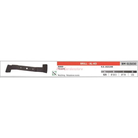 Lama per trattorino rasaerba tosaerba tagliaerba TR102HE BRILL 015030