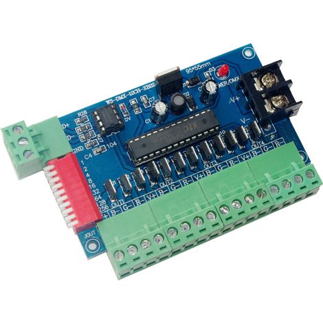 Constant voltage DMX decoder, common anode WS-XB22-12CH-BAN DC5V-24V 24A