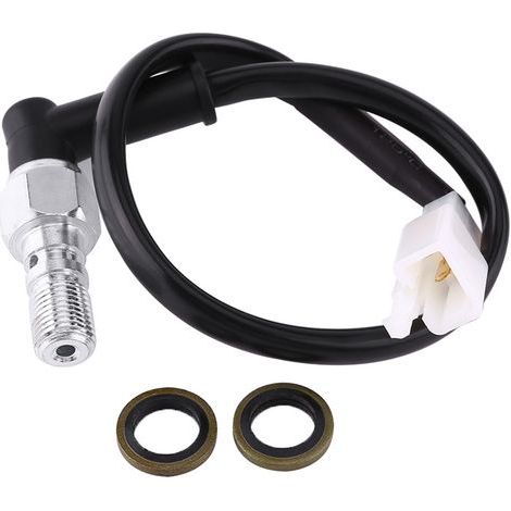 Motorcycle universel Pression de freinage hydraulique interrupteur d'éclairage arrière Boulon creux (M10 1,25 mm) (1/5)