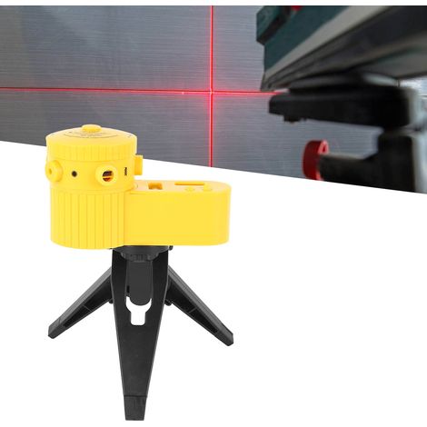 LV06 Level with Black Tripod LED Lights Accurate Adjustable Scanning Angles 4 In 1 Household Level Ruler for Work (1/2)