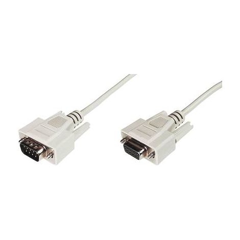 Digitus série Rallonge [1x SUB-D mâle 9 pôles - 1x SUB-D femelle 9 pôles] 2.00 m beige (1/2)