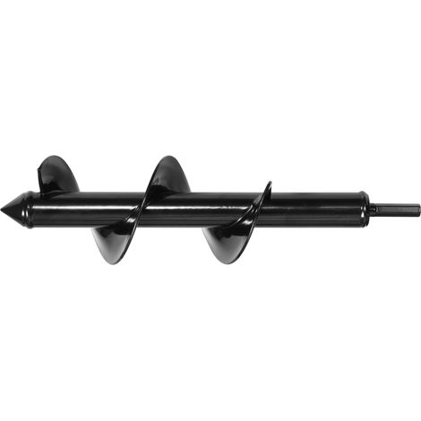 Mophorn Erdbohrer für Bohrmaschine, Ø 80x290 mm, Pfahlbohrer mit 3/8-Zoll-Sechskant-Anschluss, Lochbohraufsatz zum Graben von Gartenpfostenlöchern und Zauninstallationen