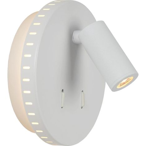 Applique murale Lucide Bentjer LED 6W 3000K blanche (1/2)