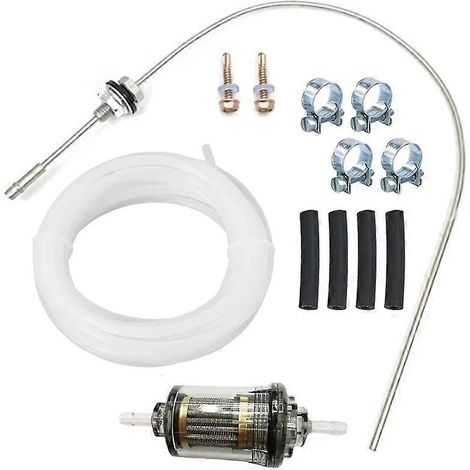 Universeller Luftfilter für Dieselmotoren, Standheizungsteile, Kraftstoff-/Ölfilter + Ölschlauch, kompatibel mit Lkw, Bussen, Wohnwagen, Booten, Pkw und Anhängern. (1/5)