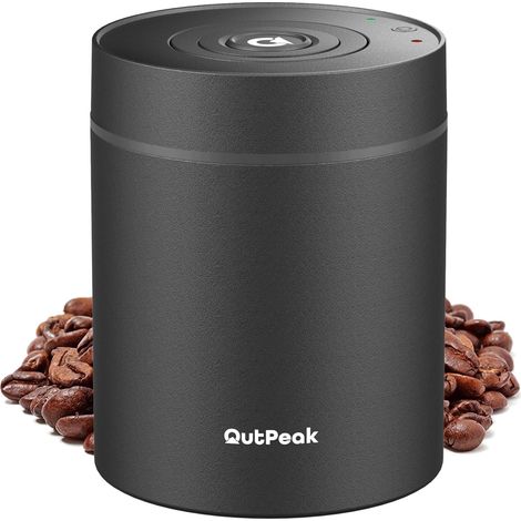 Boîte à café sous vide de voiture de 2025 kg - 1,8 l - Pour 601 g de grains de café - Fonctionnement à un bouton - Récipient en acier inoxydable avec pelle - Récipient de conservation frais (1/5)