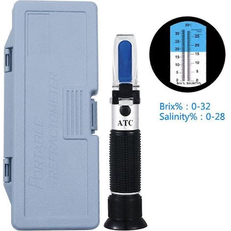 Réfractomètre Brix avec double échelle ATC - Densité et hydromètre Brix pour la vinification et la bière (1/5)