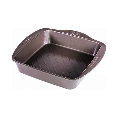 plat à four carré en métal 24x24 cm - asimetria - pyrex
