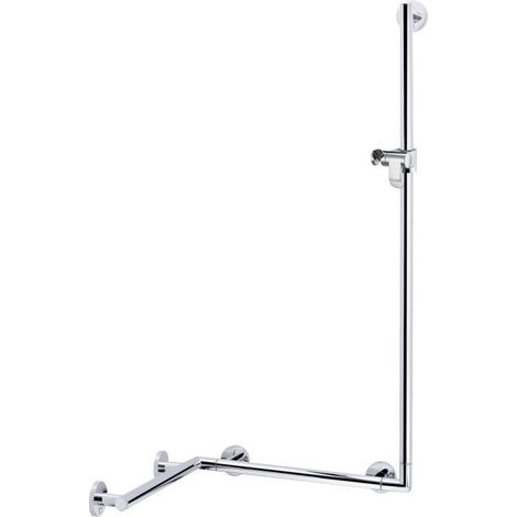 Main courante de douche PLAN avec barre de douche 797/880/1265 mm chromée KEUCO