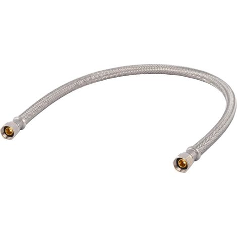 Tuyau flexible de raccordement de robinet Eastman de 61 cm (24 pouces), raccord à compression 3/8 po x 3/8 po, tuyau tressé en acier inoxydable, 48076 (1/5)