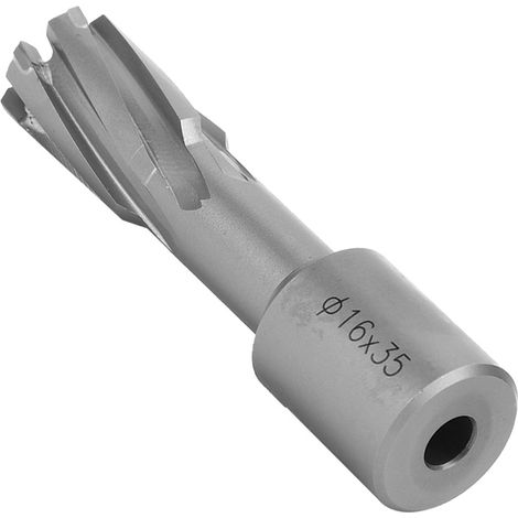 Outil de coupe à noyau creux en métal pour applications industrielles portables, acier rapide argenté, 35 mm, 16 x 35 mm (1/5)