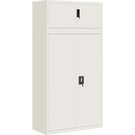 Maison Exclusive - Armadio Classificatore Bianco 90x40x180 cm in Acciaio