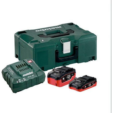 METABO Basis-Set für Pick u Mix LiHD 18 V, 1x3.5 Ah + 1x5.5 Ah + ML