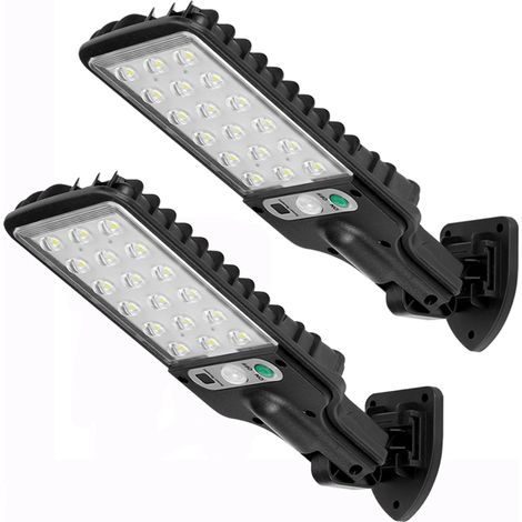 2 LED-Solarleuchten für den Außenbereich, Gartenlampen, Hausbeleuchtung, Wandleuchten, Stehlampen