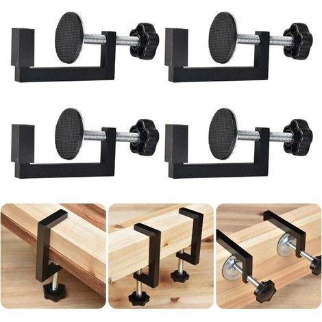 Set mit 4 universellen C-Klemmen für Schränke 10–57 mm - Umgekehrte Klemme für Holzbearbeitung - Kleine Tischklemme zur Befestigung von Handstücken (1/4)