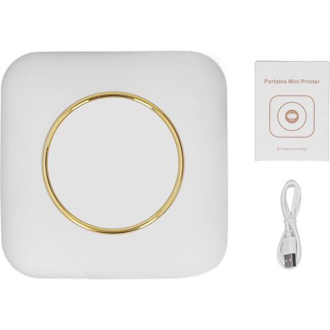 Imprimante thermique bluetooth portable mini pour photos, étiquettes et notes de bureau (1/5)