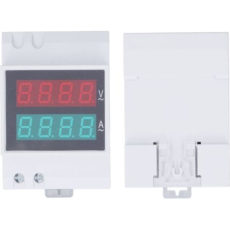 Über- und Unterspannungsschutzgerät mit automatischer Wiederherstellung, DIN-Schienenmontage, 80–300 V, 0,1–99,9 A, 0,5-Zoll-LED-Digitalanzeige (1/5)