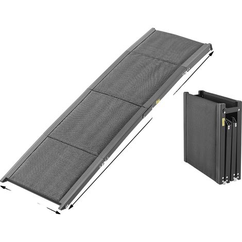 Rampa para perros, superficie antideslizante, diseño plegable y portátil, 63 x 17 pulgadas. (1/2)