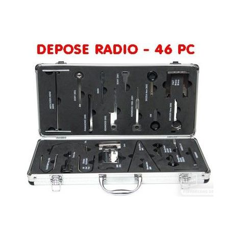 Coffret dépose radio lecteur CD système de navigation - 46 pièces