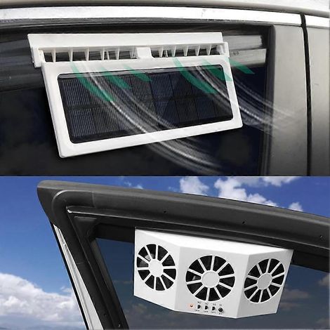 Solarbetriebene Fahrzeuge für den Sommer: Solarbetriebener Abluftventilator, Auto-Luftreiniger, Kühlverstärker, Fensterlüfter, Ventilator, Kühler (1/5)