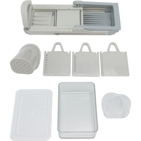 Coupe-légumes vertical sûr, pliable et multifonctionnel avec boîte de rangement pour la cuisine (1/5)