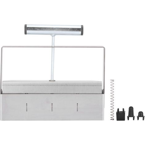 Bloqueador de suelo manual de 4 celdas para plántulas – Herramienta agrícola de acero galvanizado, ideal para invernaderos y jardinería profesional.